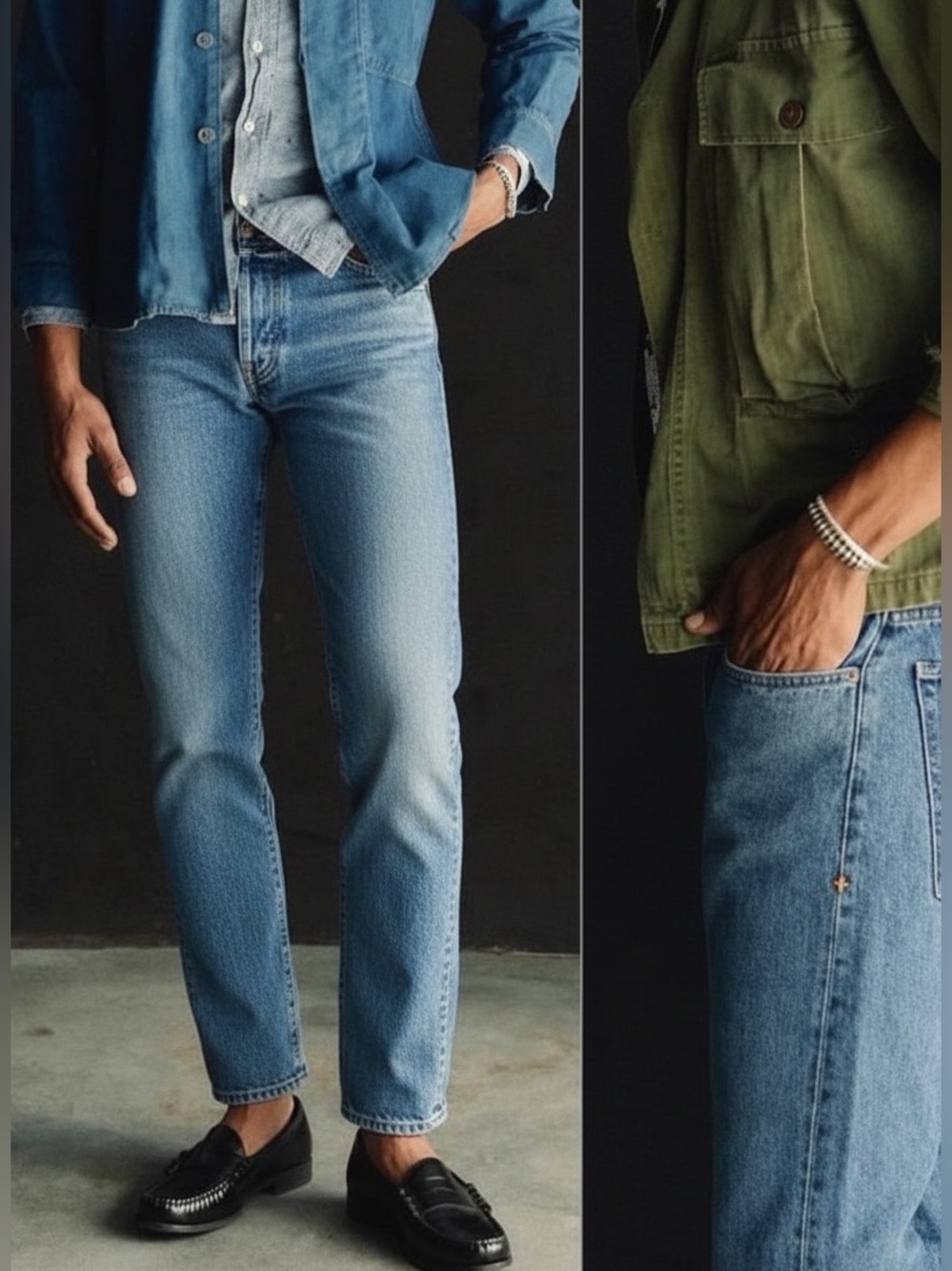 Imogene and Willie denim Charlie Men's Blue Straight-Leg Jeans Sz. 29 Button Fly